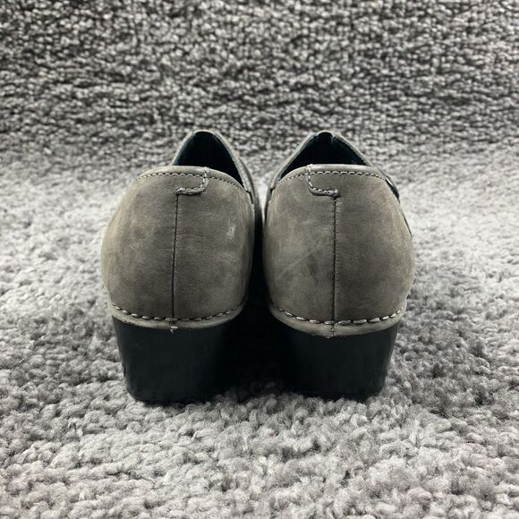 Dansko Tamara Nubuck Leather Clogs Mules Gray Women’s 39 US 8.5-9 - Picture 2 of 8